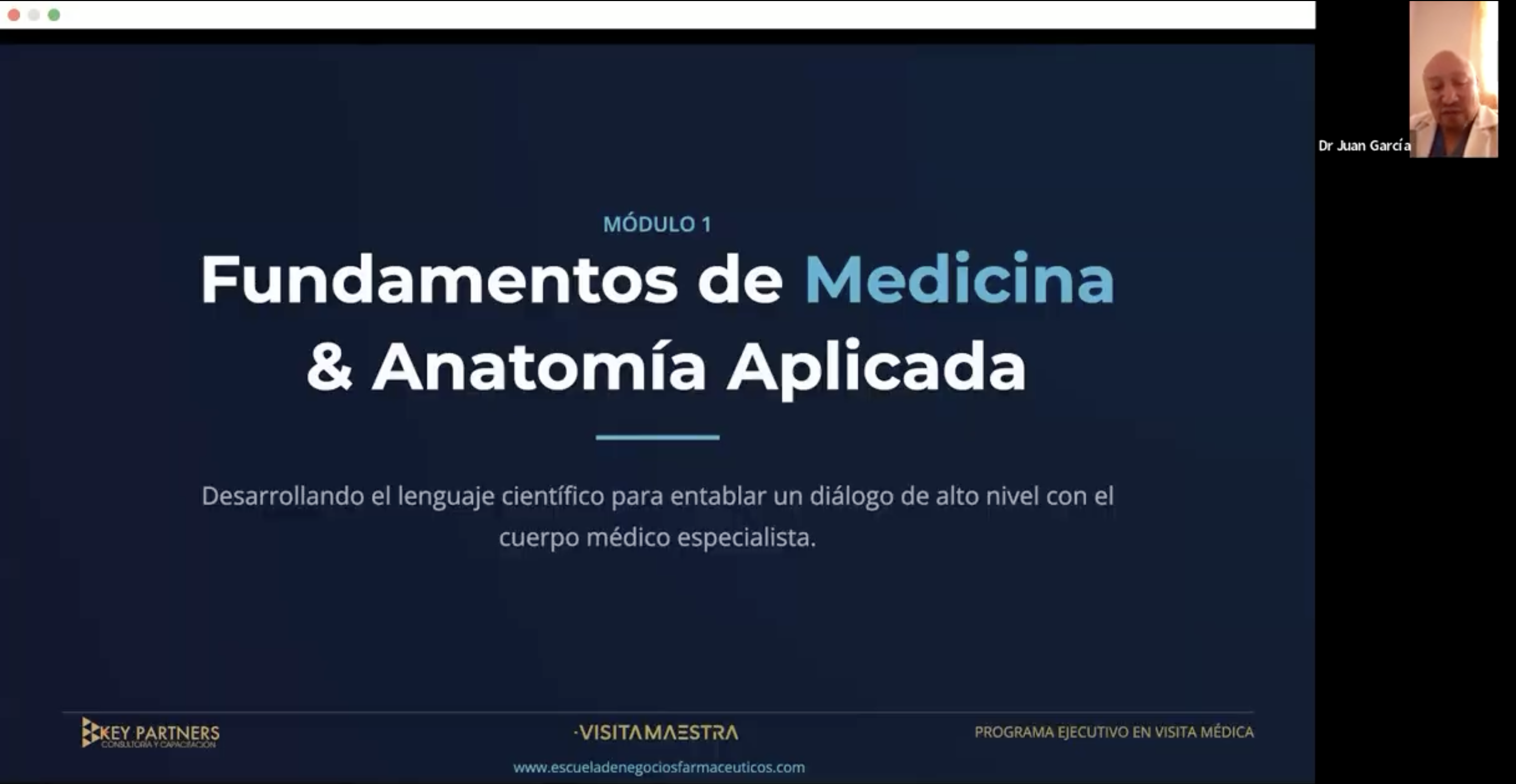 Módulo 1 — Fundamentos de Medicina y Anatomía Aplicada, clase en vivo